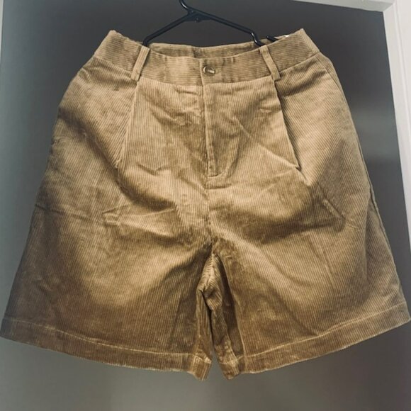 Short en velours côtelé avec fermeture éclair pour femme - Picture 4 of 4